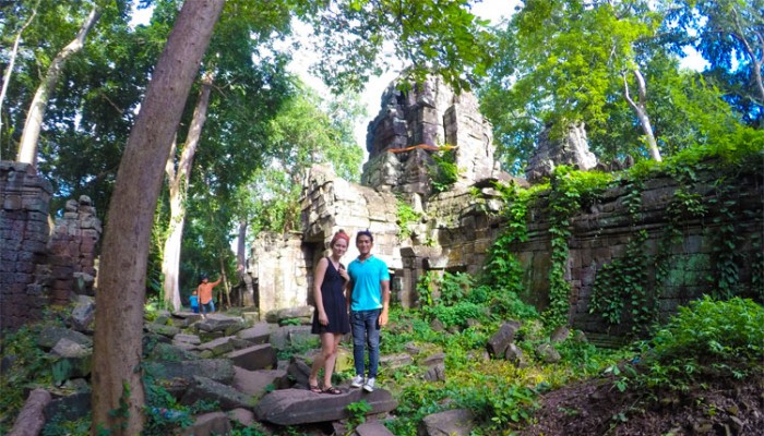 In side Banteay Chhmar temple.